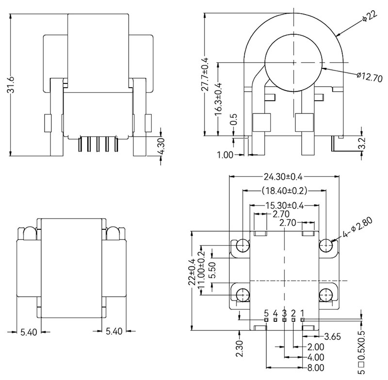 Sensor de corriente residual tipo A + 6 mA CC RCG40 E11S Sensor de corriente residual tipo A + 6 mA CC RCG40 E11S