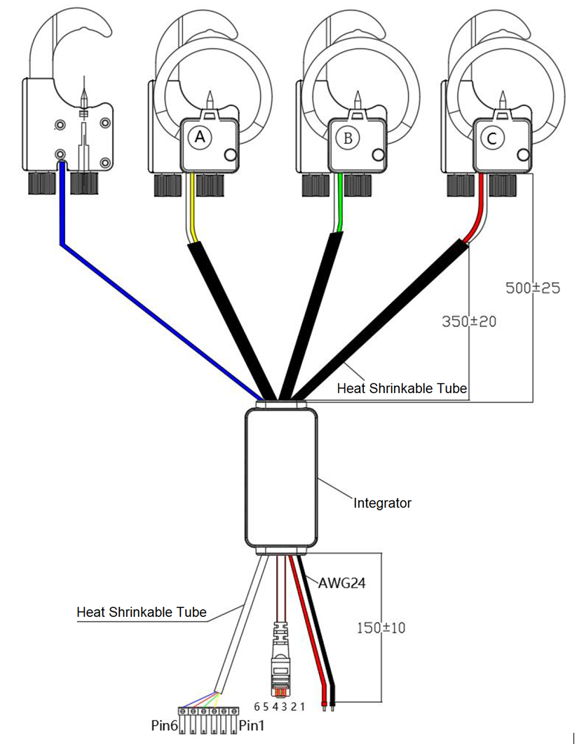 Sensor de corriente con bobina de Rogowski serie OFLS