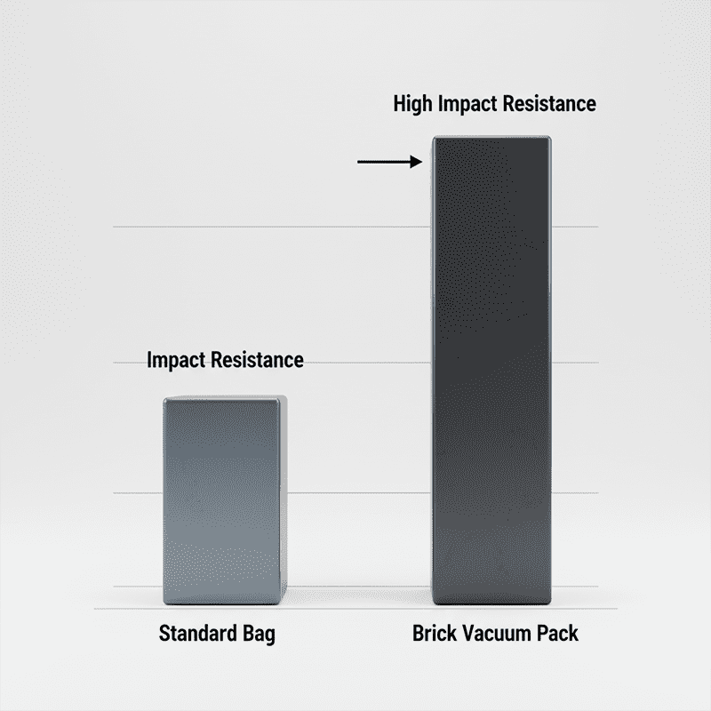 brick shape vacuum packaging