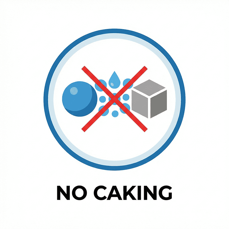 prevent material caking