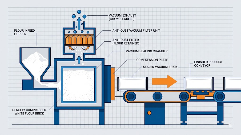 flour vacuum packaging machine
