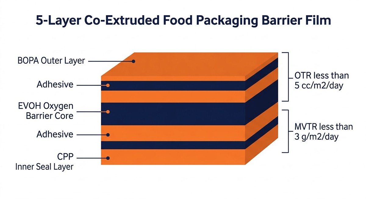 barrier film for dried nuts