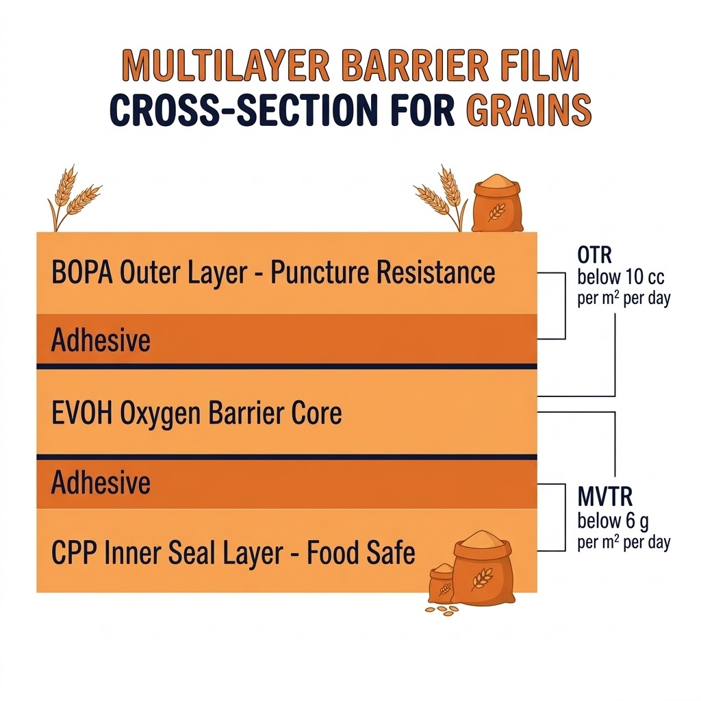 grain vacuum packaging