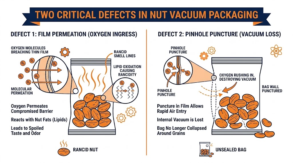 vacuum packaging machine for nuts