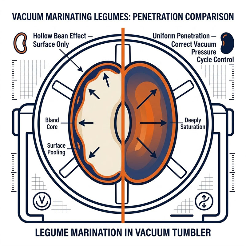 legume vacuum tumbling