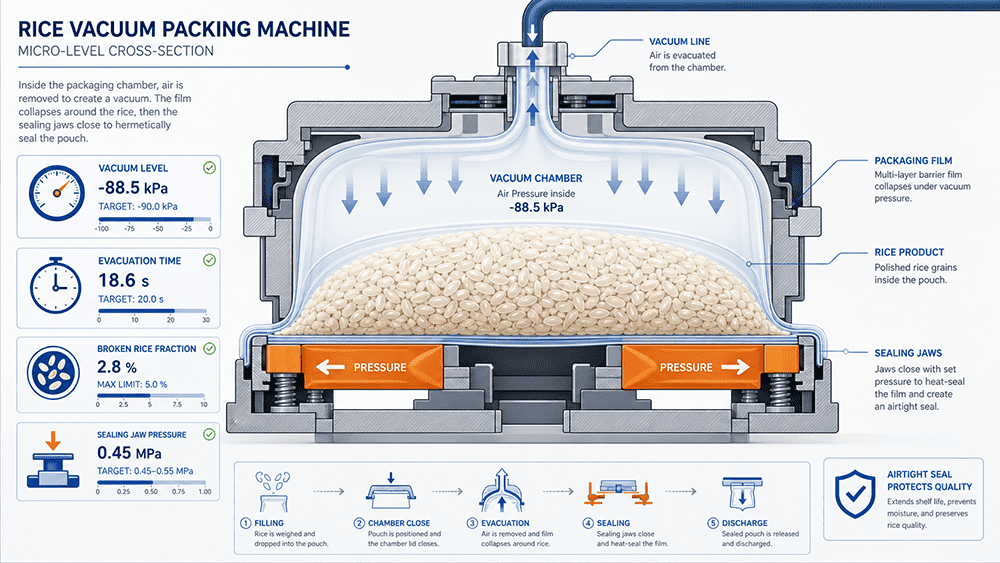 rice vacuum packing machine