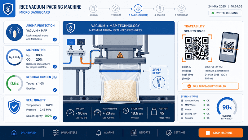 rice vacuum packing machine