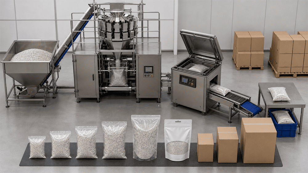 cat litter packaging line