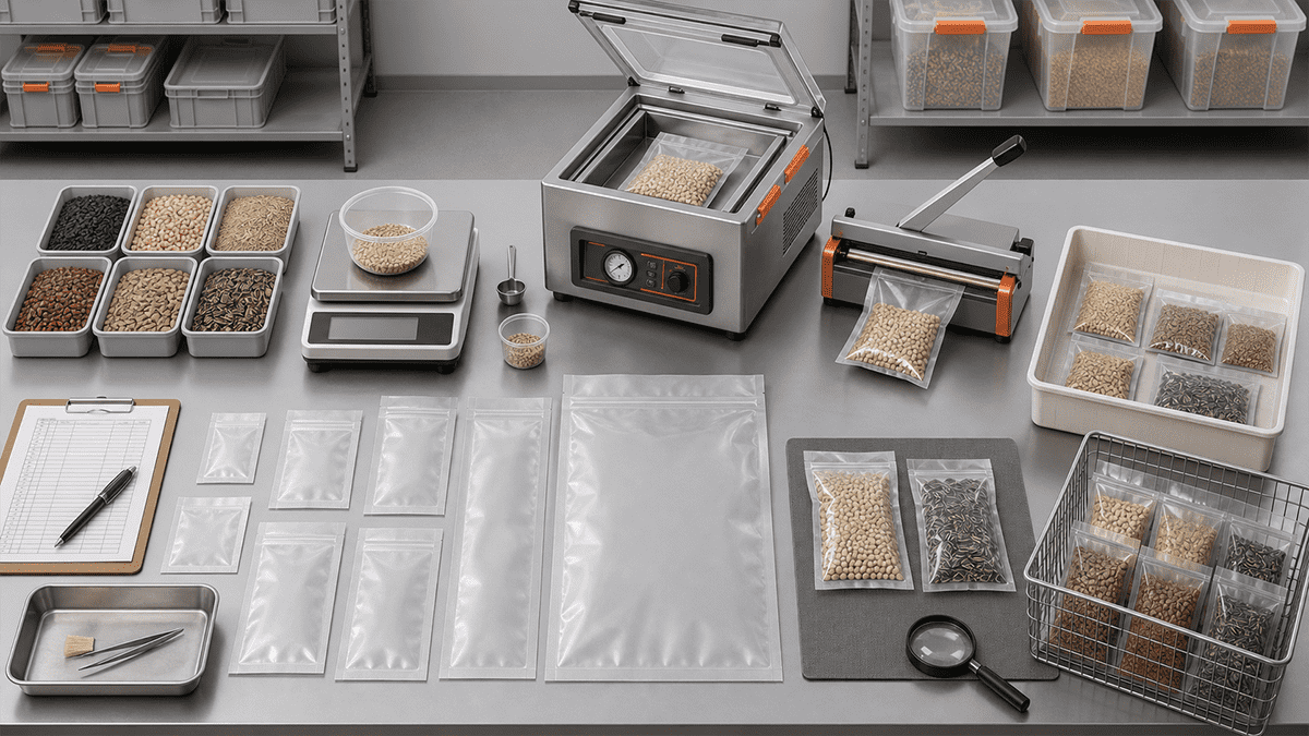 seed vacuum packaging line