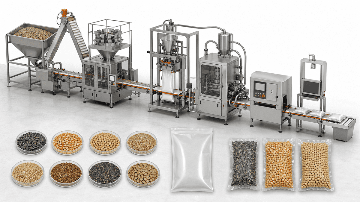 seed vacuum packaging line
