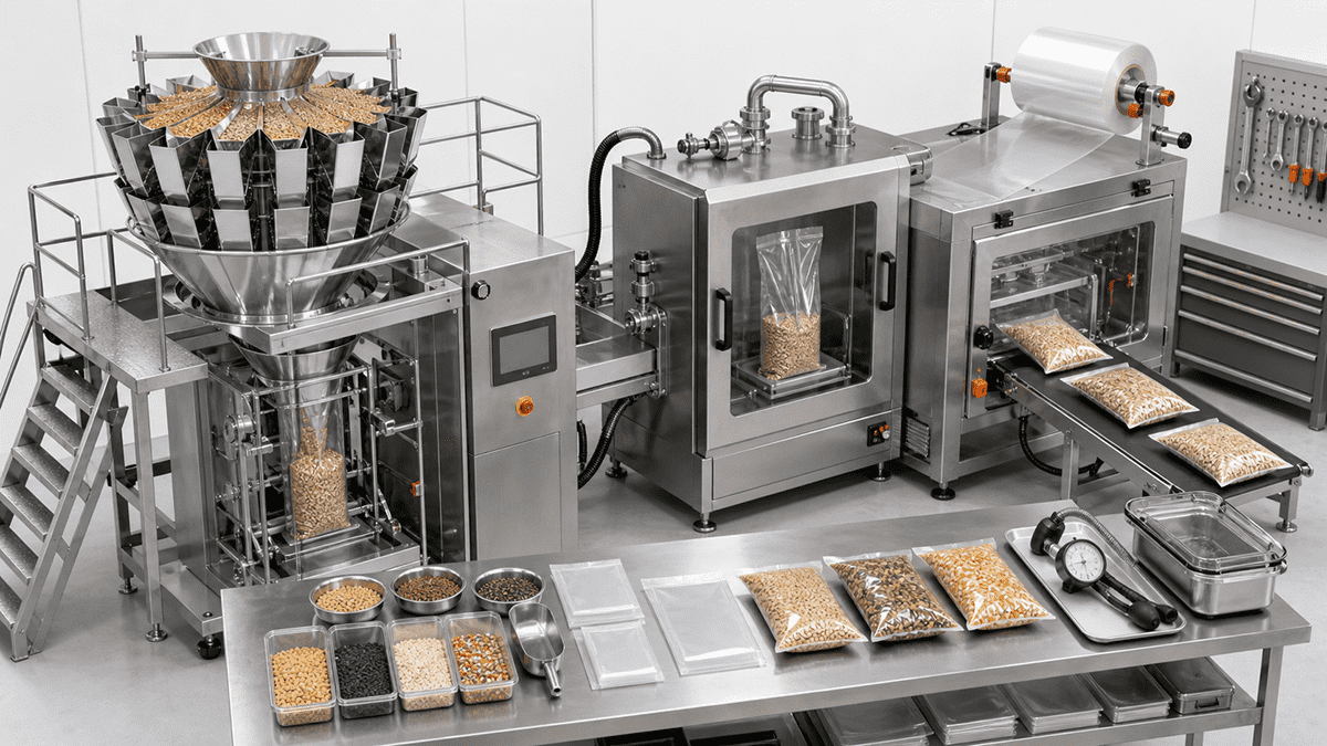 grain vacuum packaging line