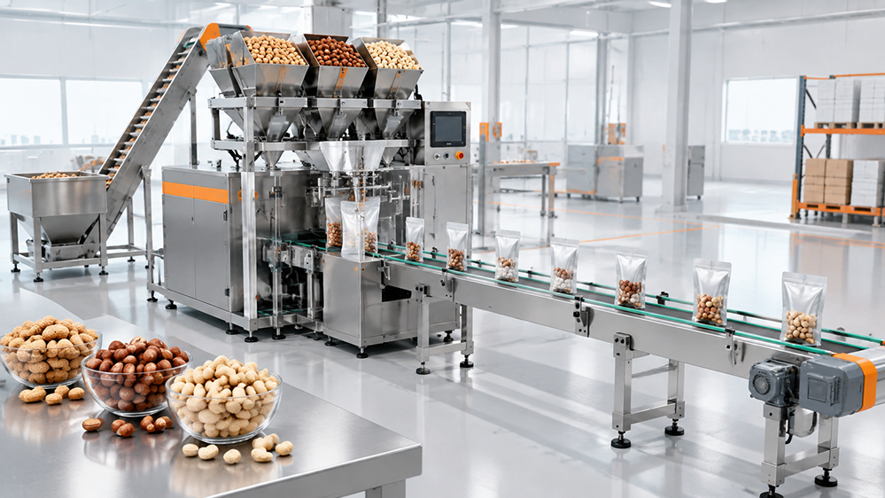 nut vacuum packing line