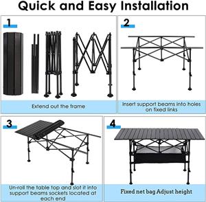 aluminum camping table