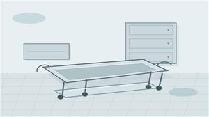 mortuary trolley