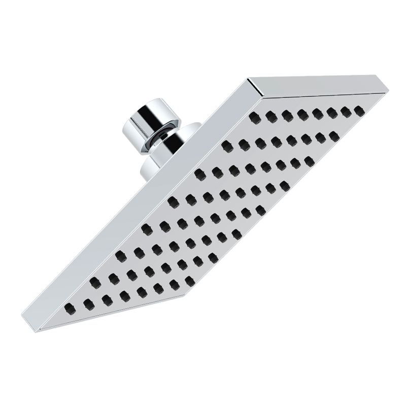 chrome rain shower head