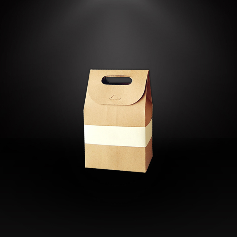 kraft paper box with handle