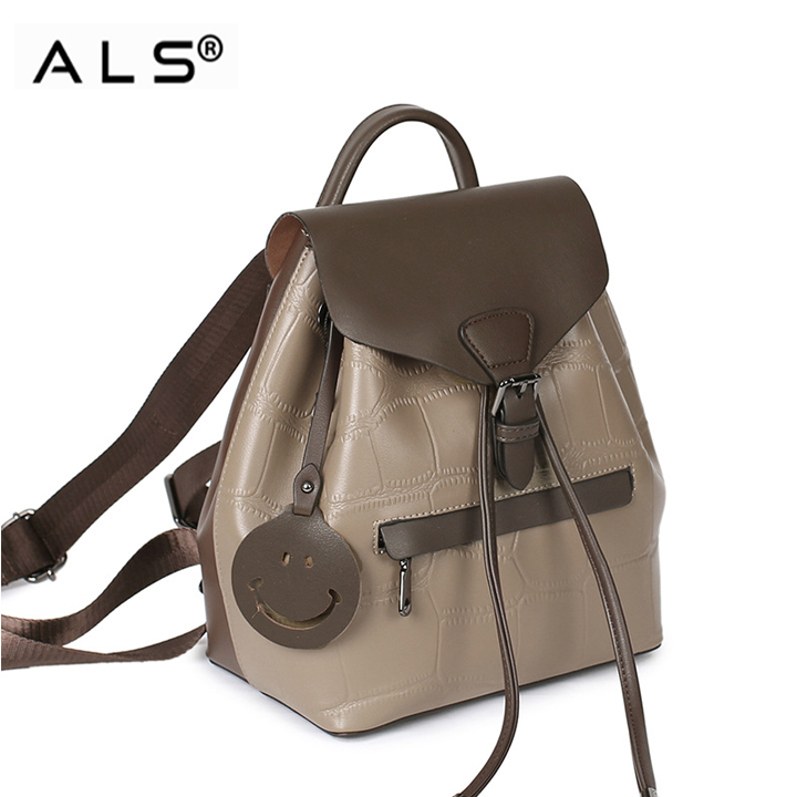 leather drawstring bag