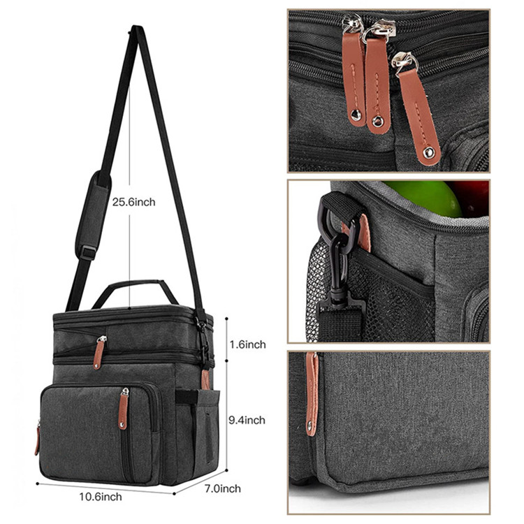 men's thermal lunch bag