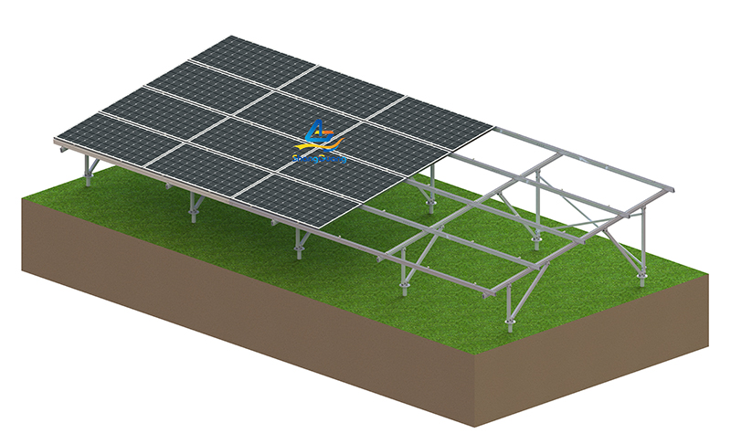 Ground solar mounting system