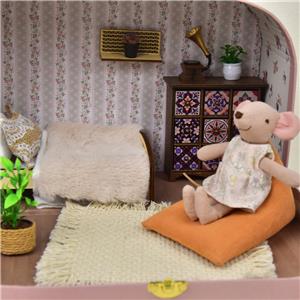 miniature wooden bed
