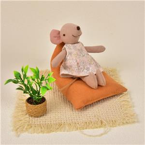 miniature wooden bed