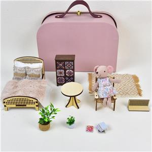 miniature wooden table