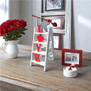 Valentine's Day decorative wooden love ladder