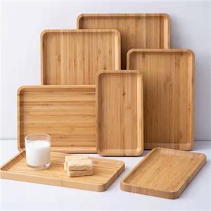 Wooden plates for household use