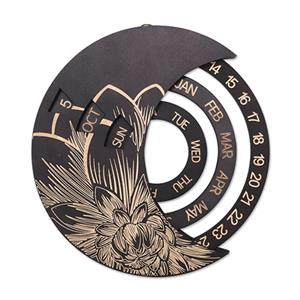 wooden calendar ornaments