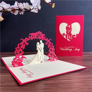 wedding 3D greeting card