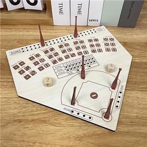 wooden baseball game board