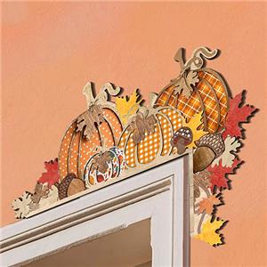 wooden pumpkin decor
