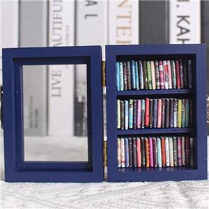 miniature wooden books