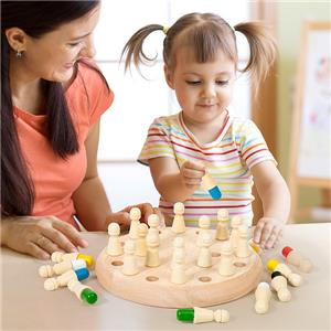 wooden memory chess
