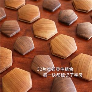 wooden football ornament
