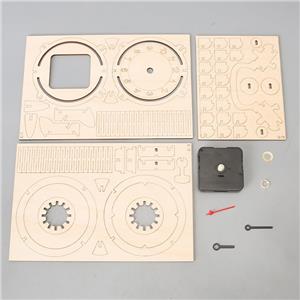 3D wooden clock DIY