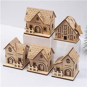 luminous log cabin