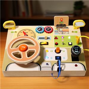 wooden busy board