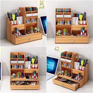 wooden desktop organizer