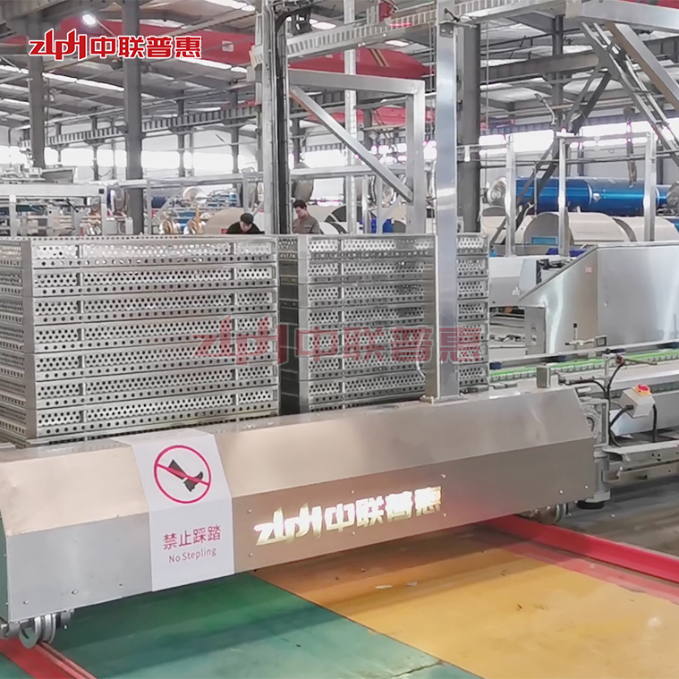 Automated sterilization line for pouch ready food