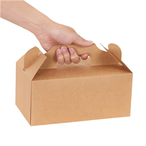 kraft box with handle