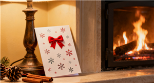 modern art christmas cards