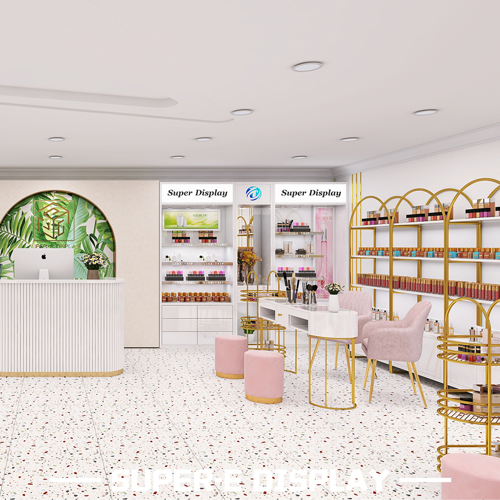 Nail Polish Floor-Standing Display Cabinets