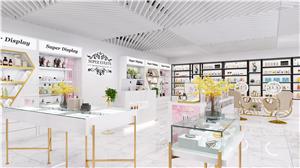Retail Cosmetics Store Display Racks