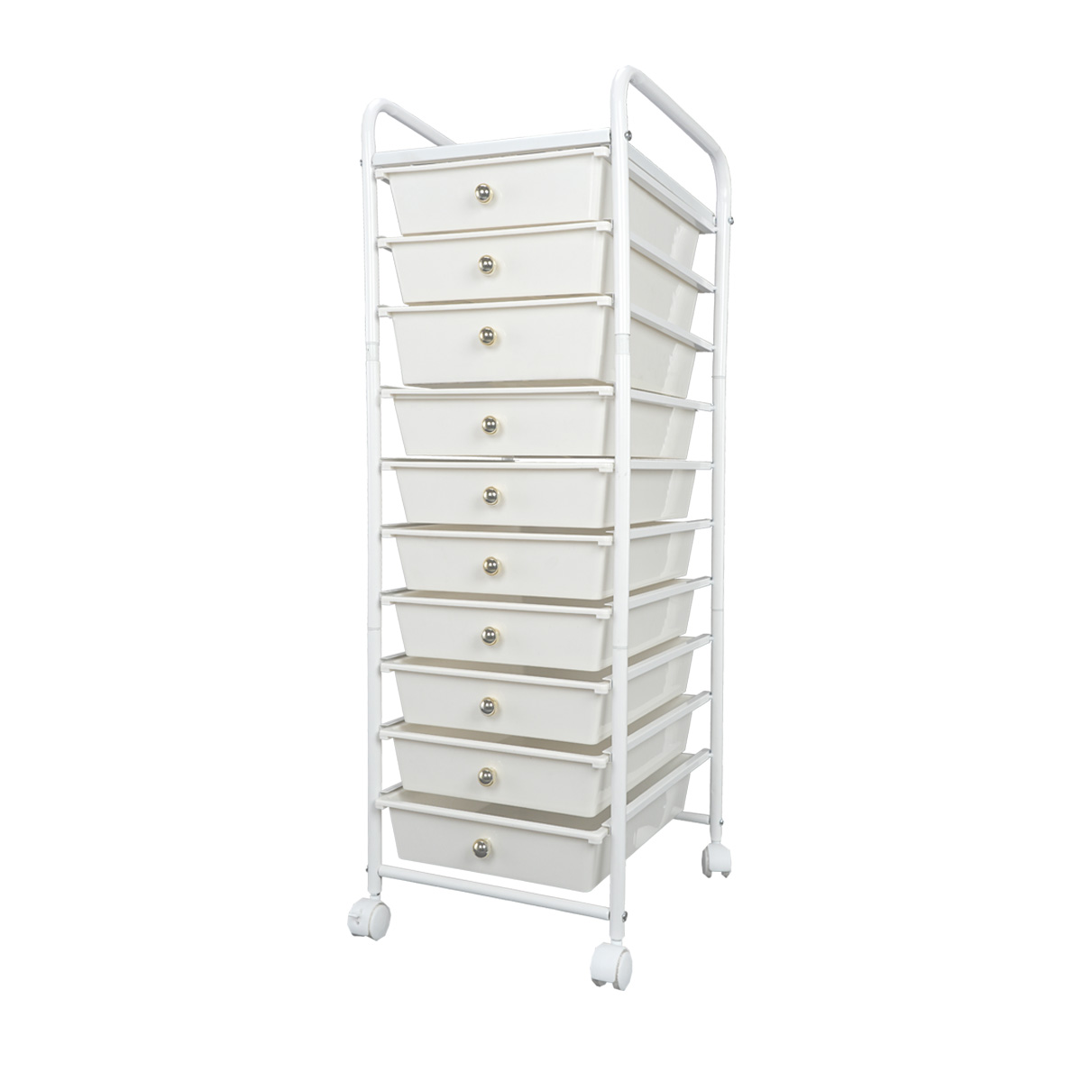 10 Drawers Plastic Storage Cart