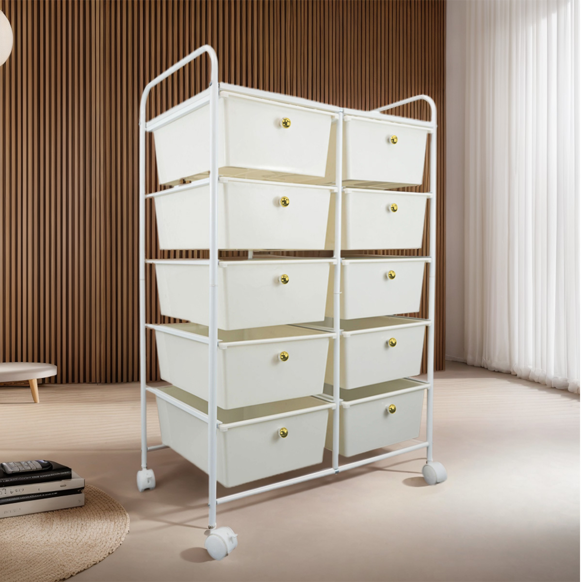 Costway 10-Drawer Storage Cart