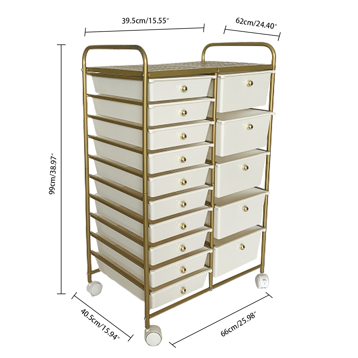 15 drawer cart