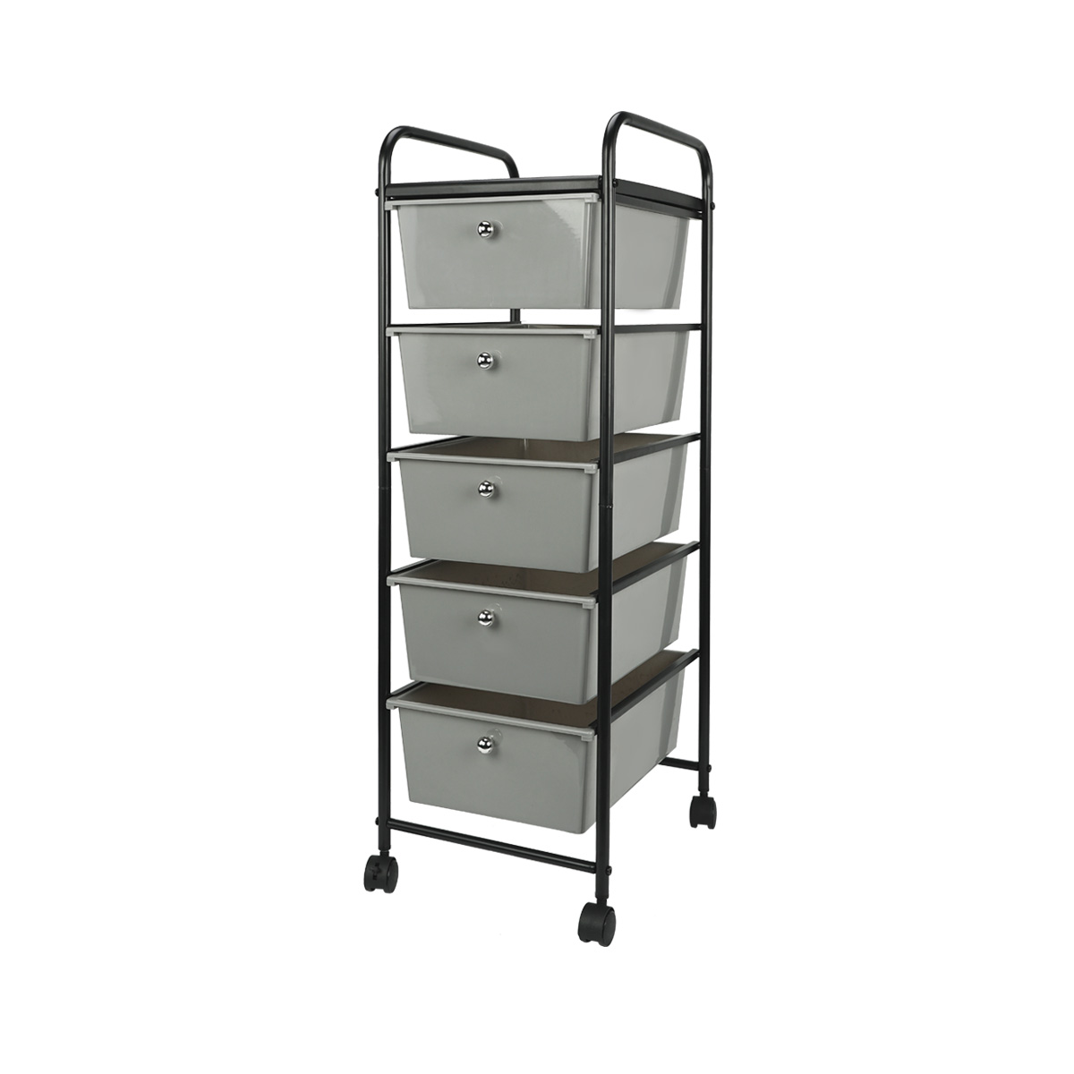 Metal Rolling Cart with Drawers