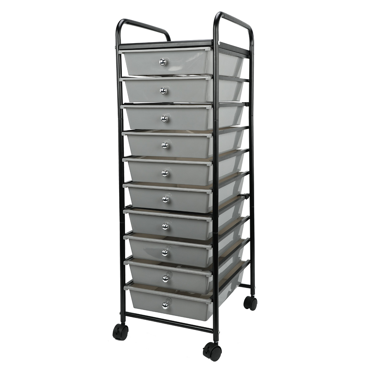 Topeakmart Plastic Trolley with 10 Drawers