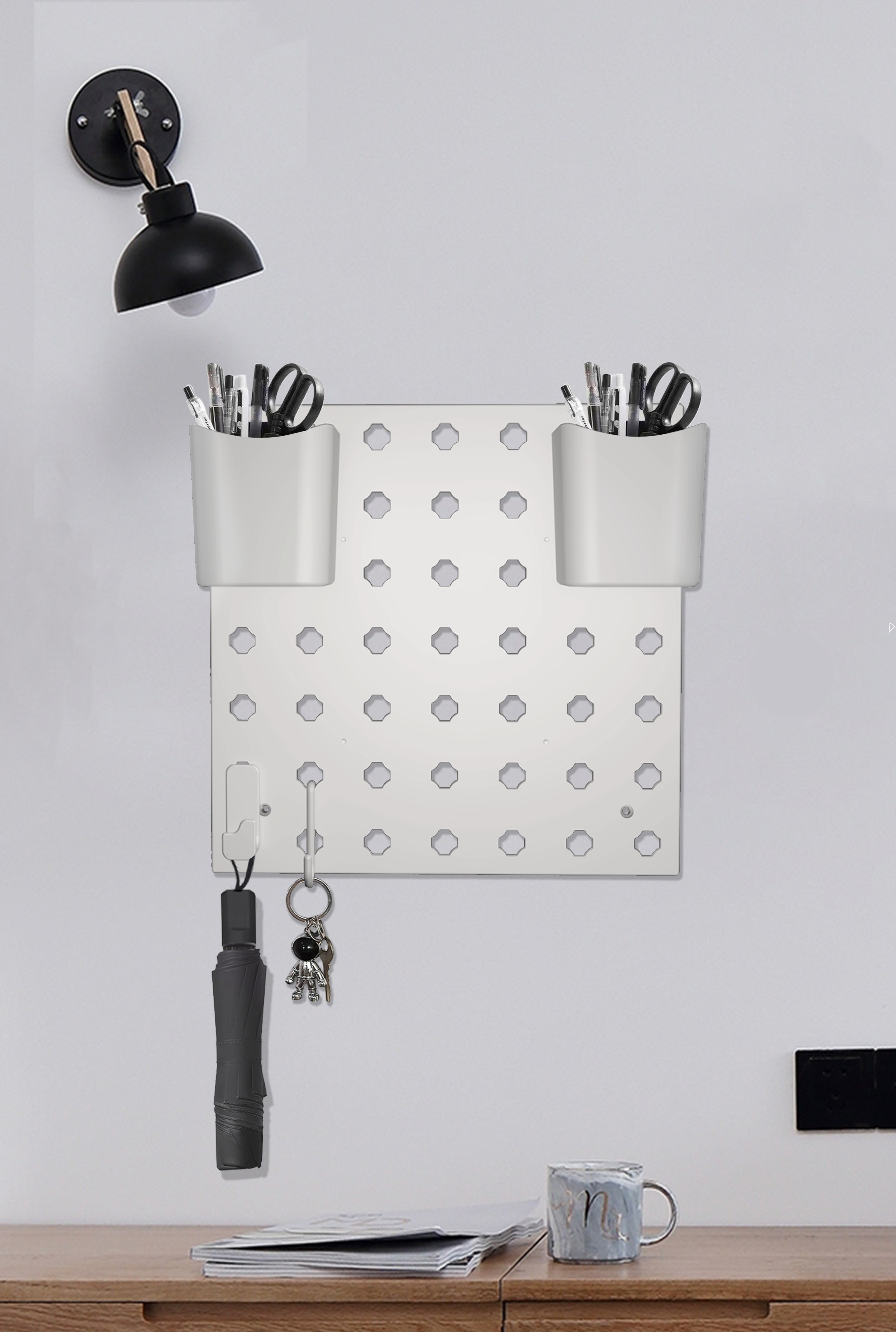 Wall Organizer Pegboard Set